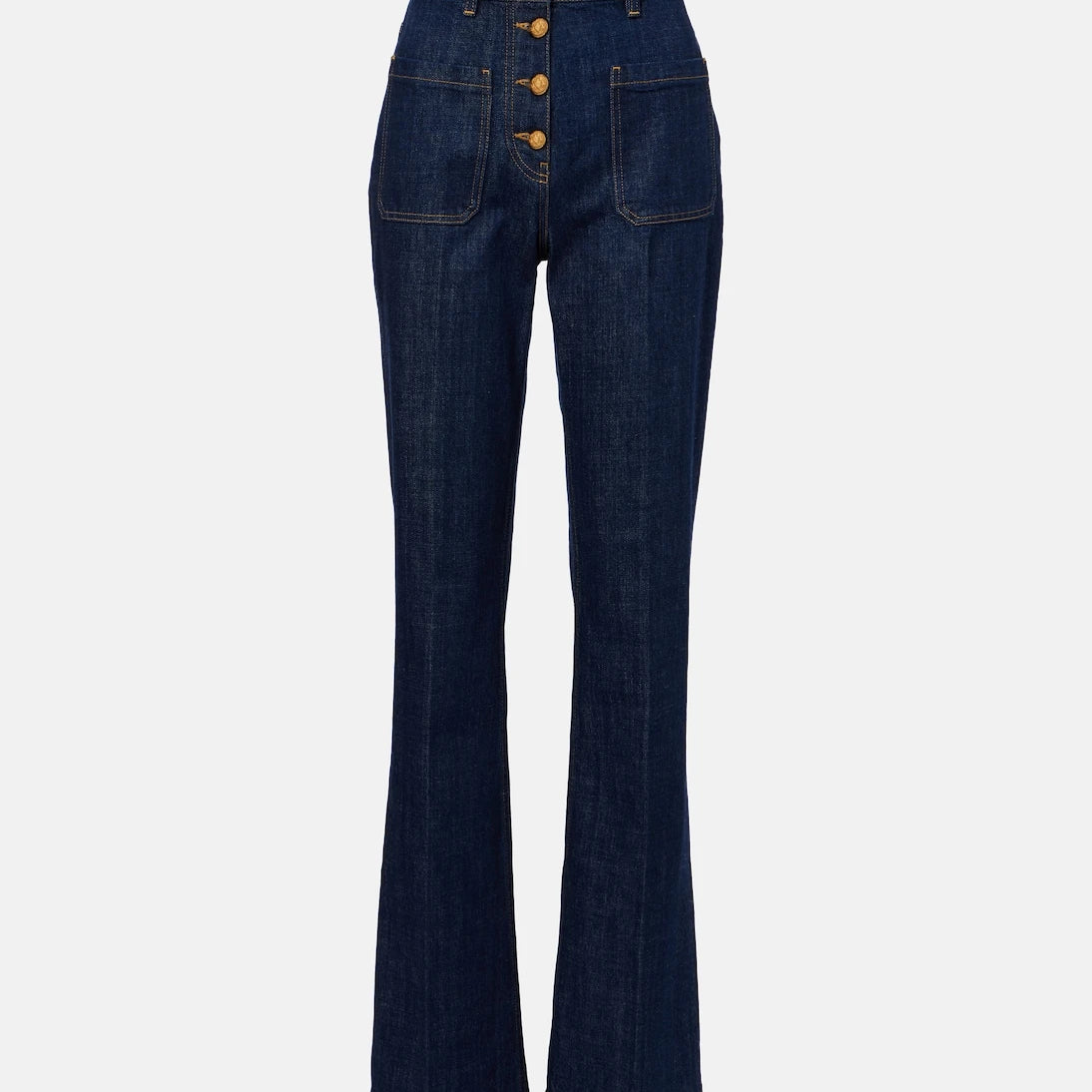 Valentino - High-rise flared jeans