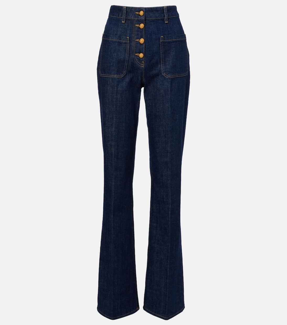 Valentino - High-rise flared jeans