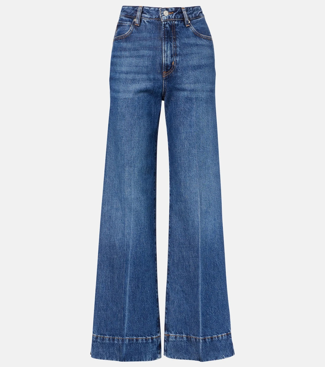 Frame - Slice high-rise flared jeans