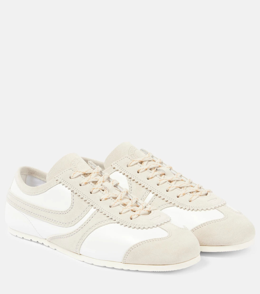 Dries Van Noten - Suede-trimmed leather sneakers