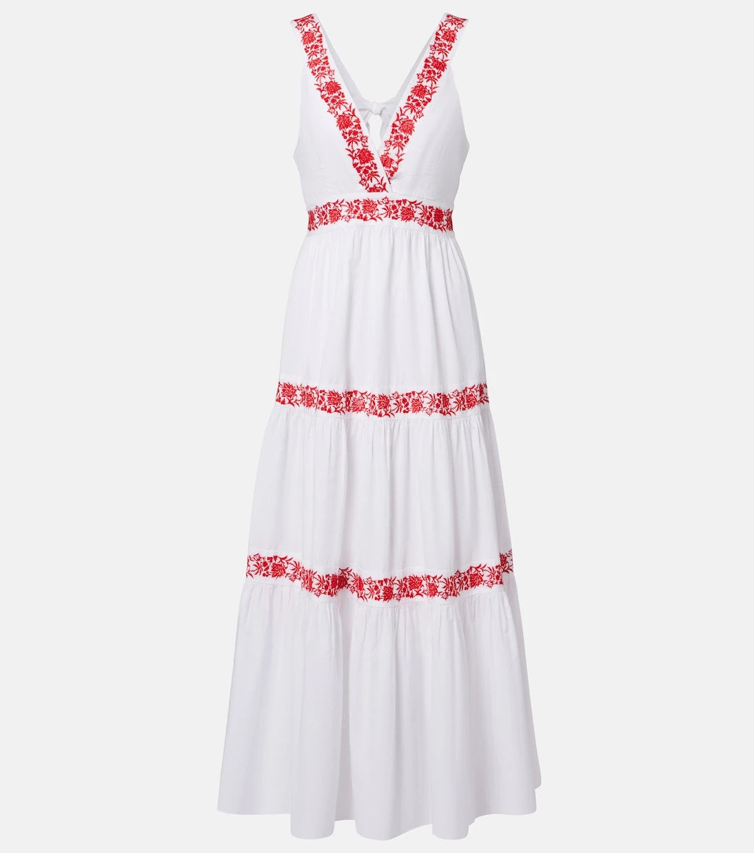 Heidi Klein - Petalia embroidered cotton maxi dress