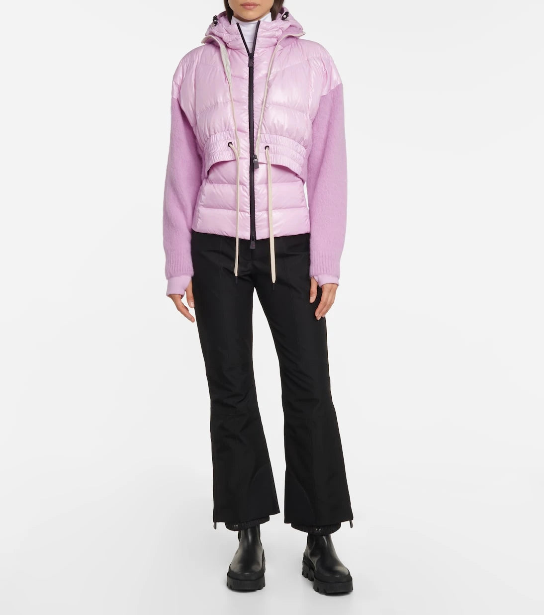 Moncler Grenoble - Tricot alpaca wool-blend down cardigan