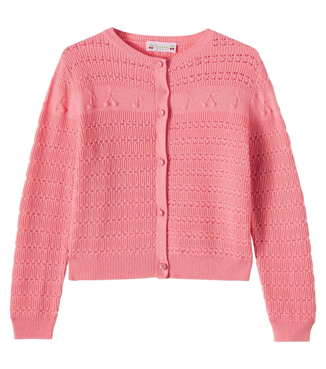 Bonpoint - Mia embroidered wool and cotton cardigan