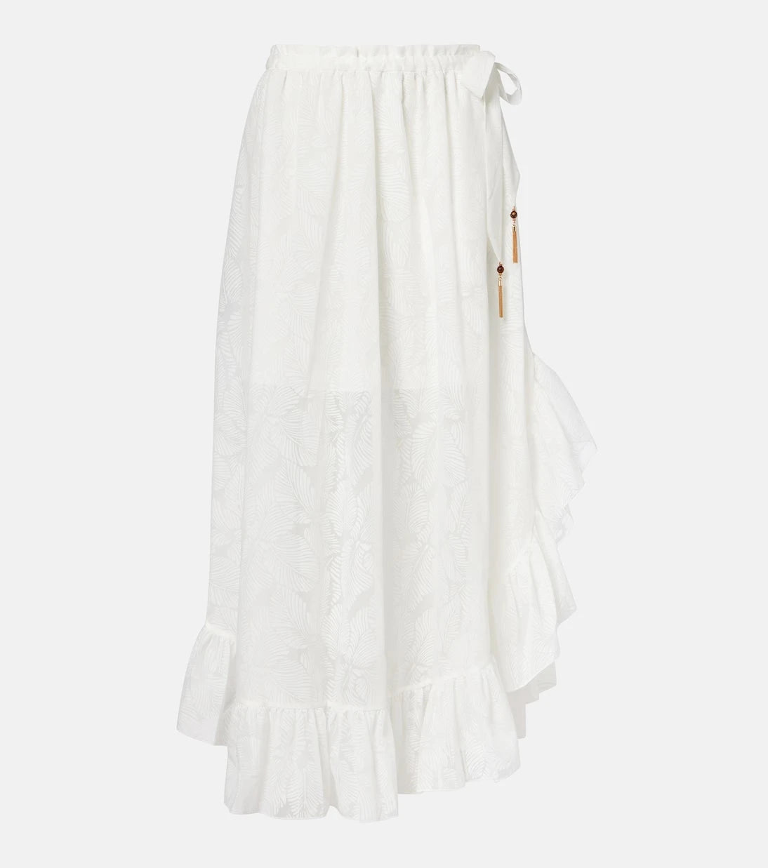 Zimmermann - Daylight ruffled cotton-blend maxi skirt