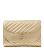 Jimmy Choo Gold Leather Curve Clutch Bag