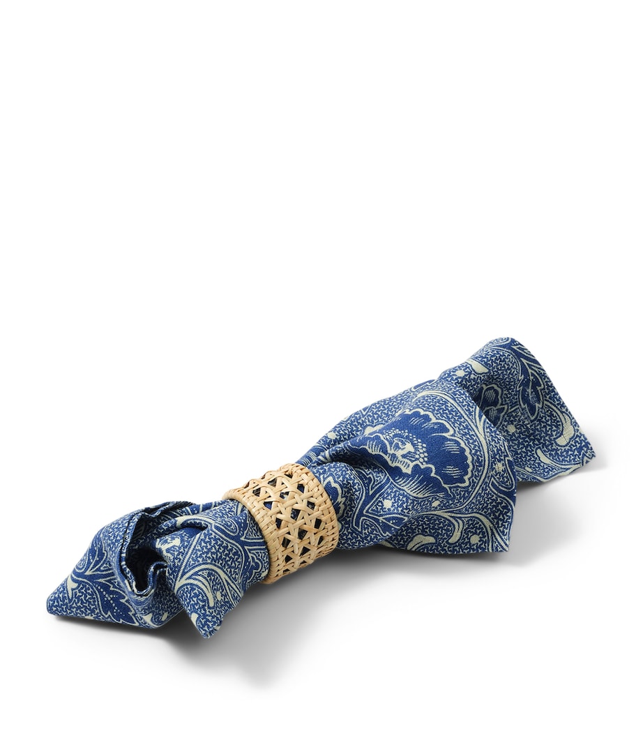 Cabana Magazine Set of 2 Rattan Sabbia Napkin Rings