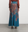Etro Multi Silk Paisley Maxi Skirt