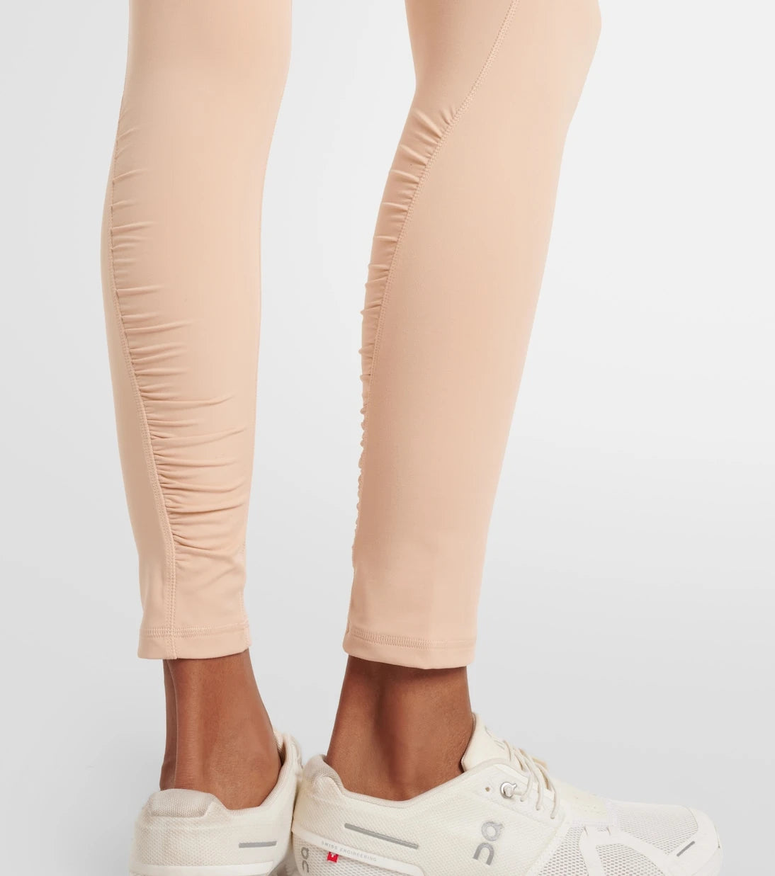 Adidas by Stella McCartney - Ruched high-rise leggings