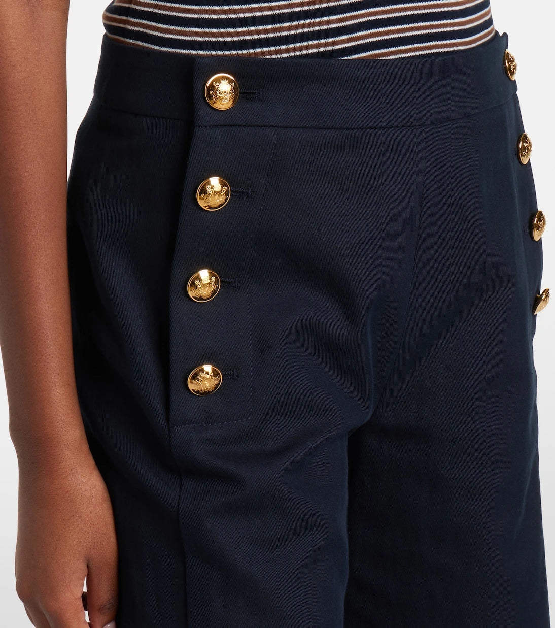 Nili Lotan - Reed cotton and linen flared pants