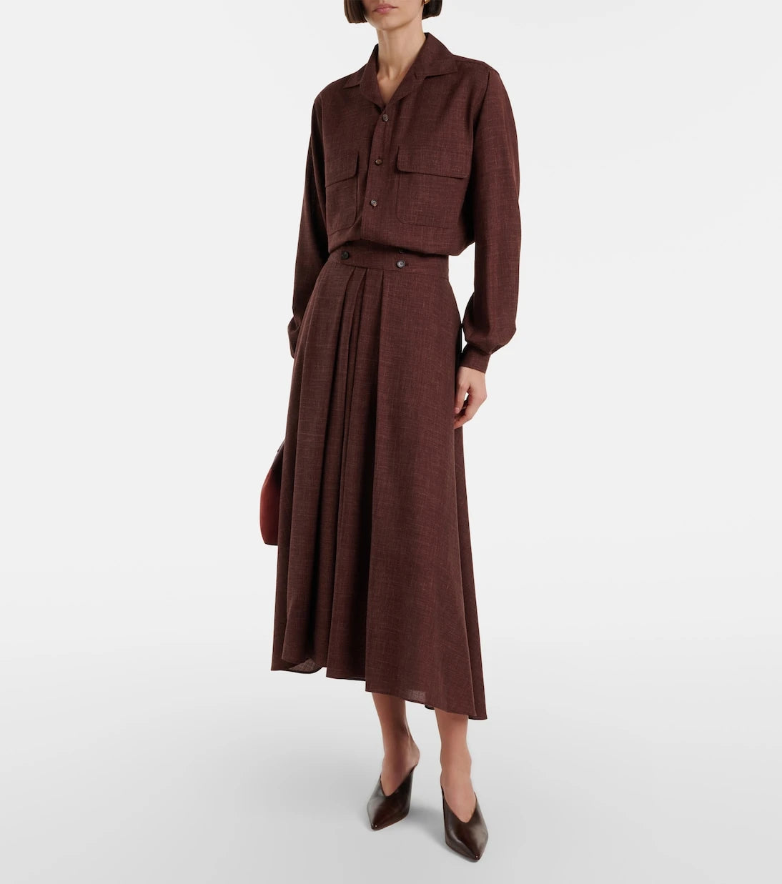 Loro Piana - Ida wool, silk, and linen shirt