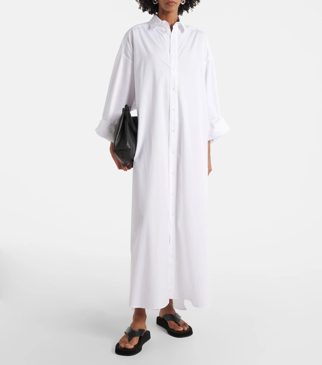 Wardrobe.NYC - فستان قميص قطني كبير الحجم