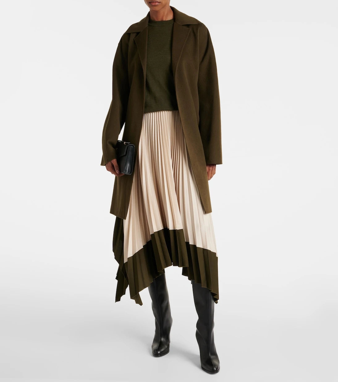 Joseph - Light Double Face Cranwood wool and silk coat
