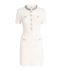 Self-Portrait Ivory Textured-Knit Mini Dress