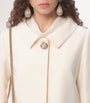 Valentino Ivory Wool-Silk Coat