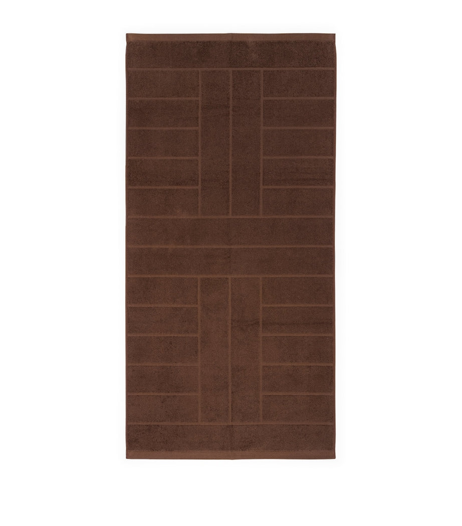 BAINA Jacquard Tile Greenwich Bath Towel (40cm x 170cm)