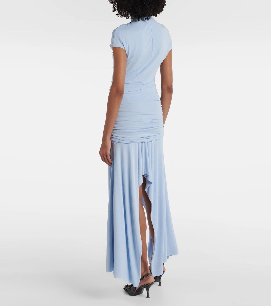Acne Studios - Asymmetric gathered jersey cocktail dress