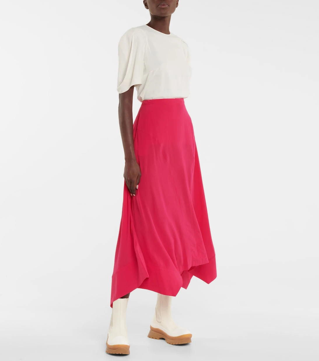 Stella McCartney - Naya silk midi skirt