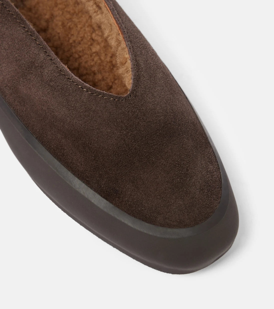 Le Monde Béryl - Apres Ski shearling-lined suede ballet flats