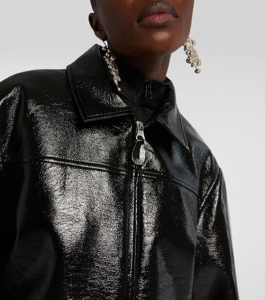 Courrèges - Coated cotton-blend jacket