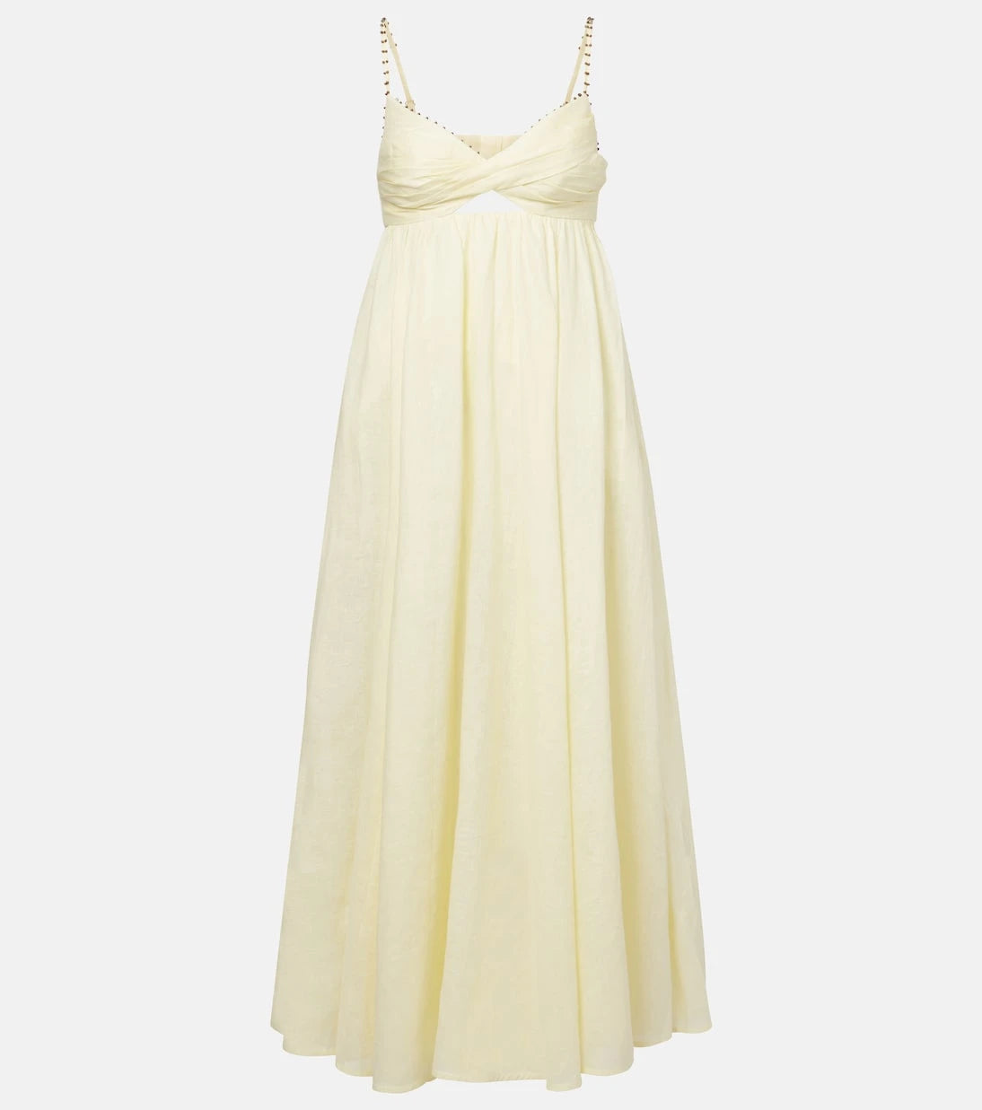 Zimmermann - Rhiannon embellished linen midi dress