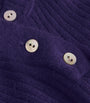 Vince Purple Ribbed Henley Top