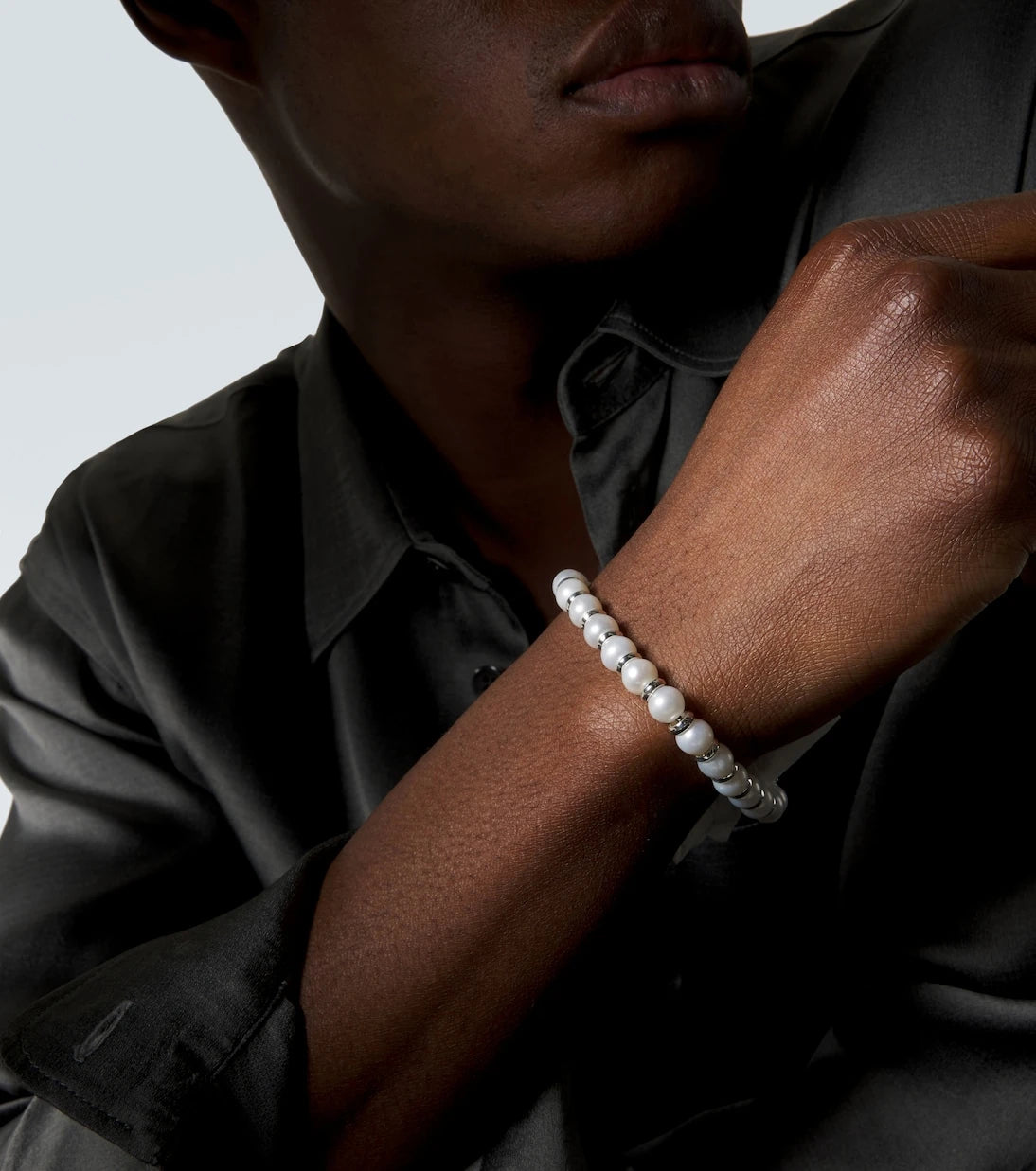 David Yurman – Perlen- und Sterlingsilberarmband