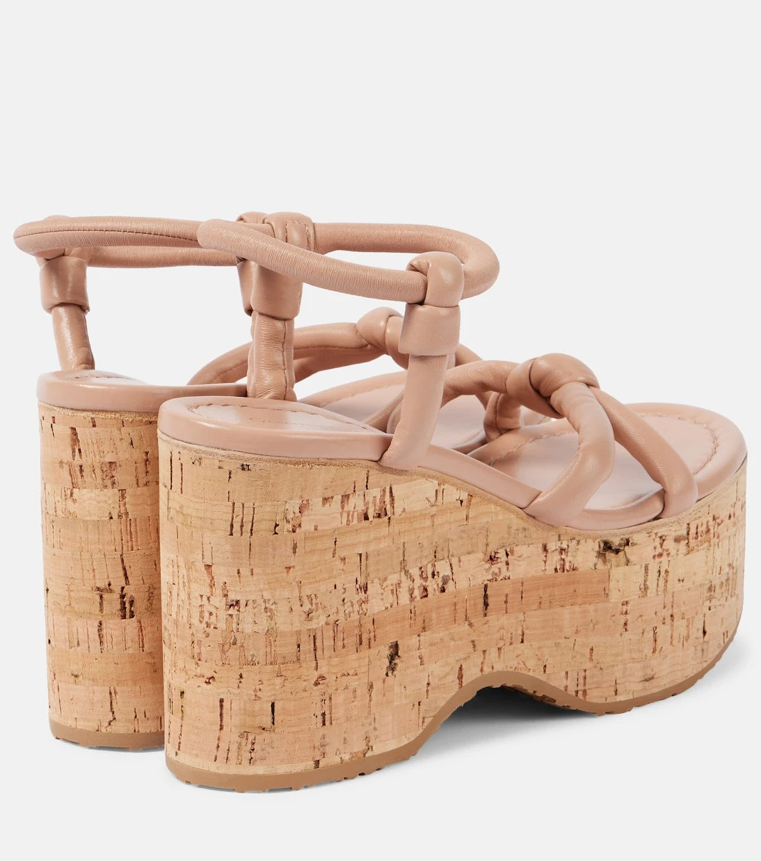 Gianvito Rossi - Leather wedge sandals