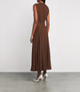 Edeline Lee Brown Textured Jete Midi Dress