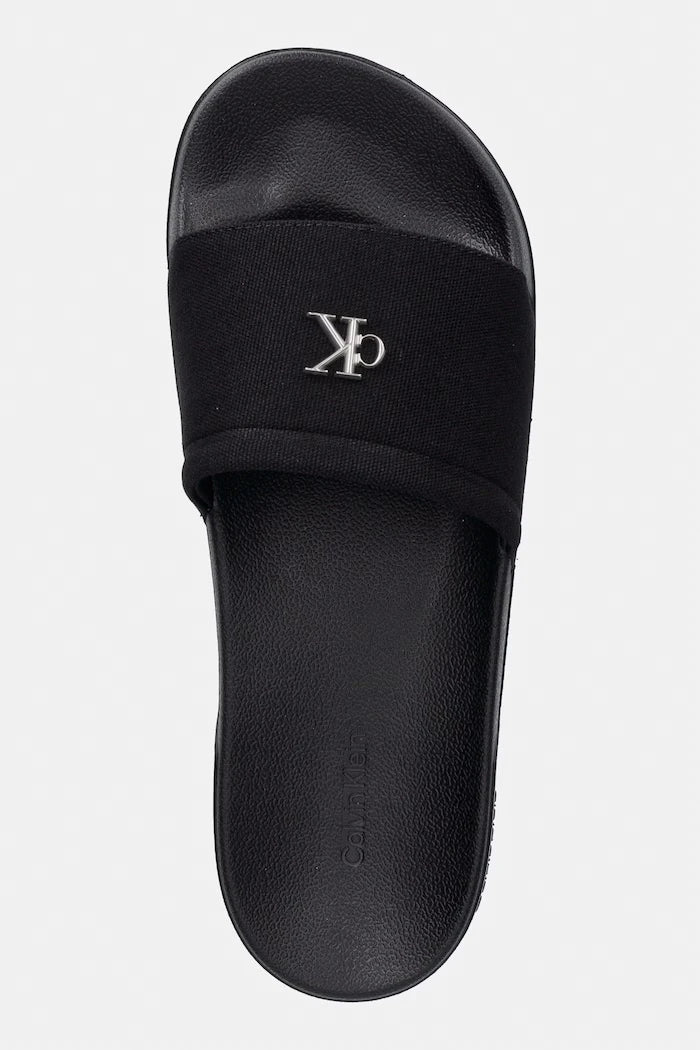 Calvin Klein Kadın ESS SLIDE CANVAS HDW Terlik