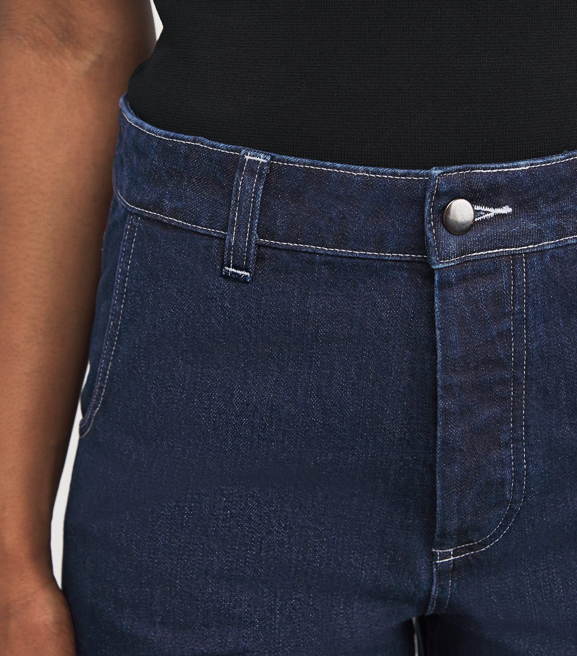 Liberowe Navy Straight Annie Jeans