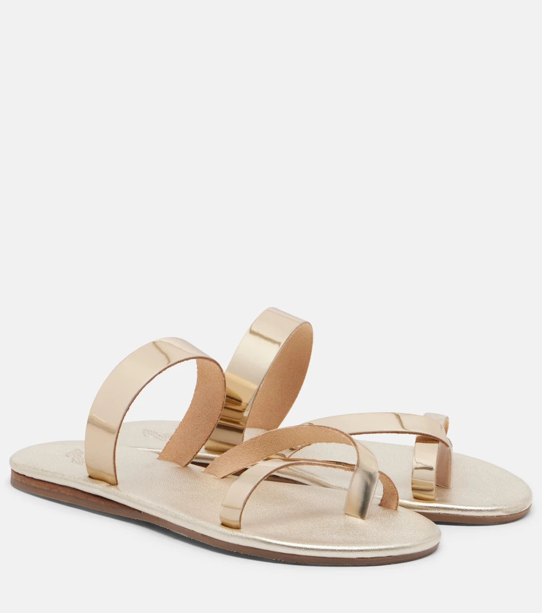 Ancient Greek Sandals - Daphnae metallic leather sandals