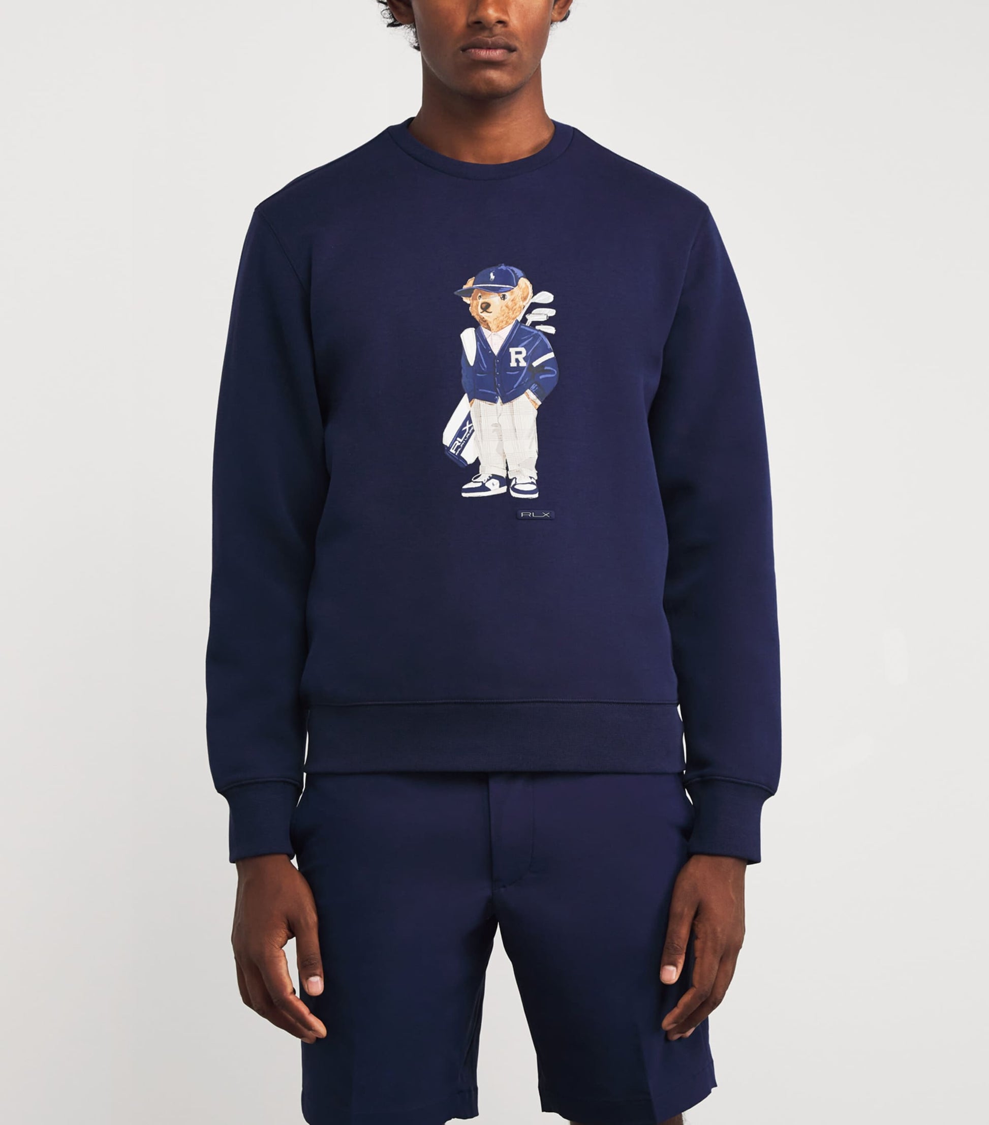 Cotton-Blend Performance Polo Bear Sweatshirt