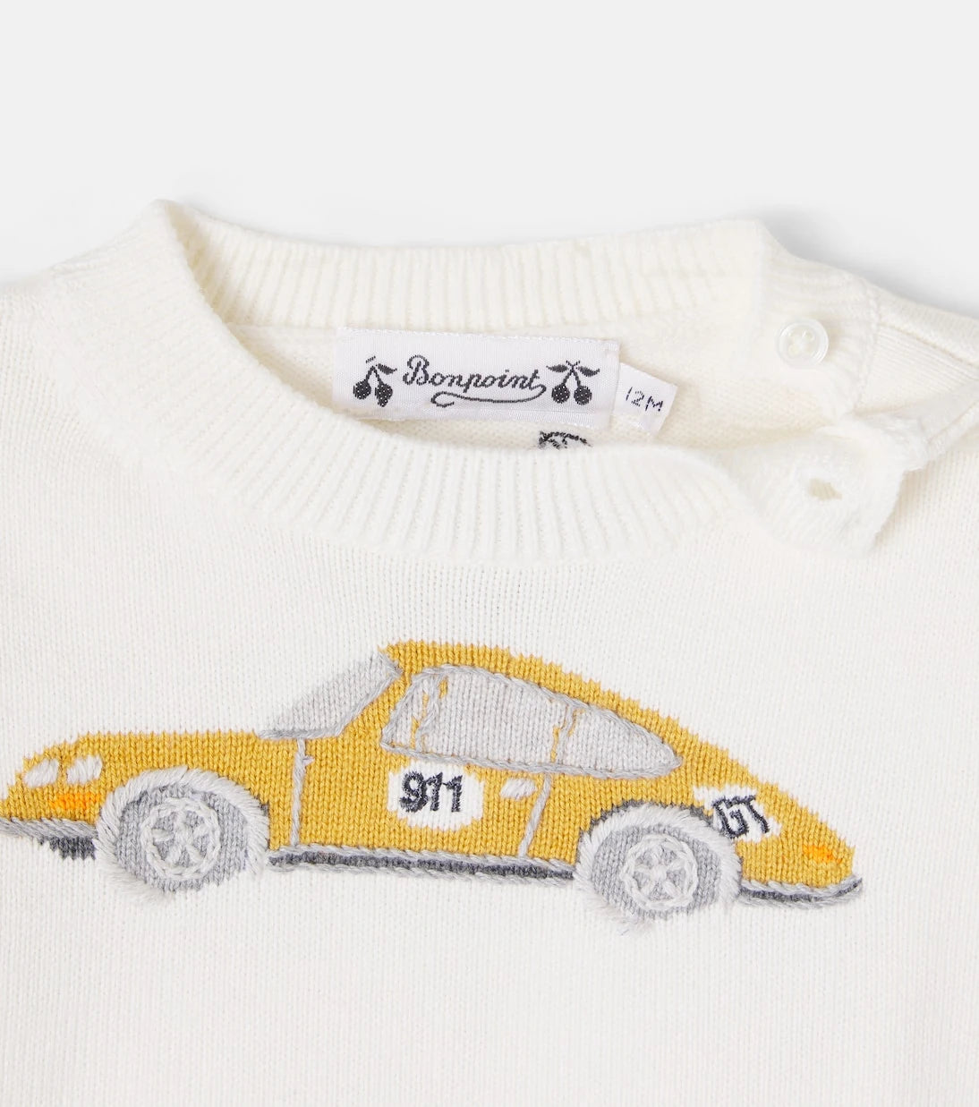 Bonpoint - x Porsche cotton and cashmere sweater