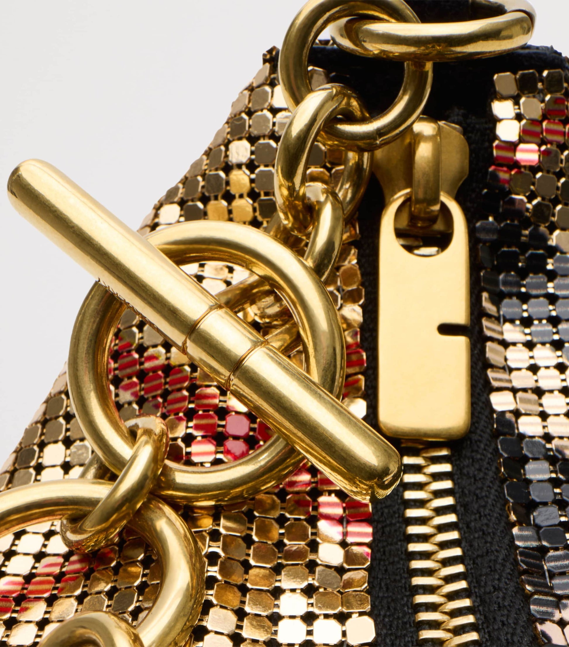 Check Chainmail Shoulder Bag