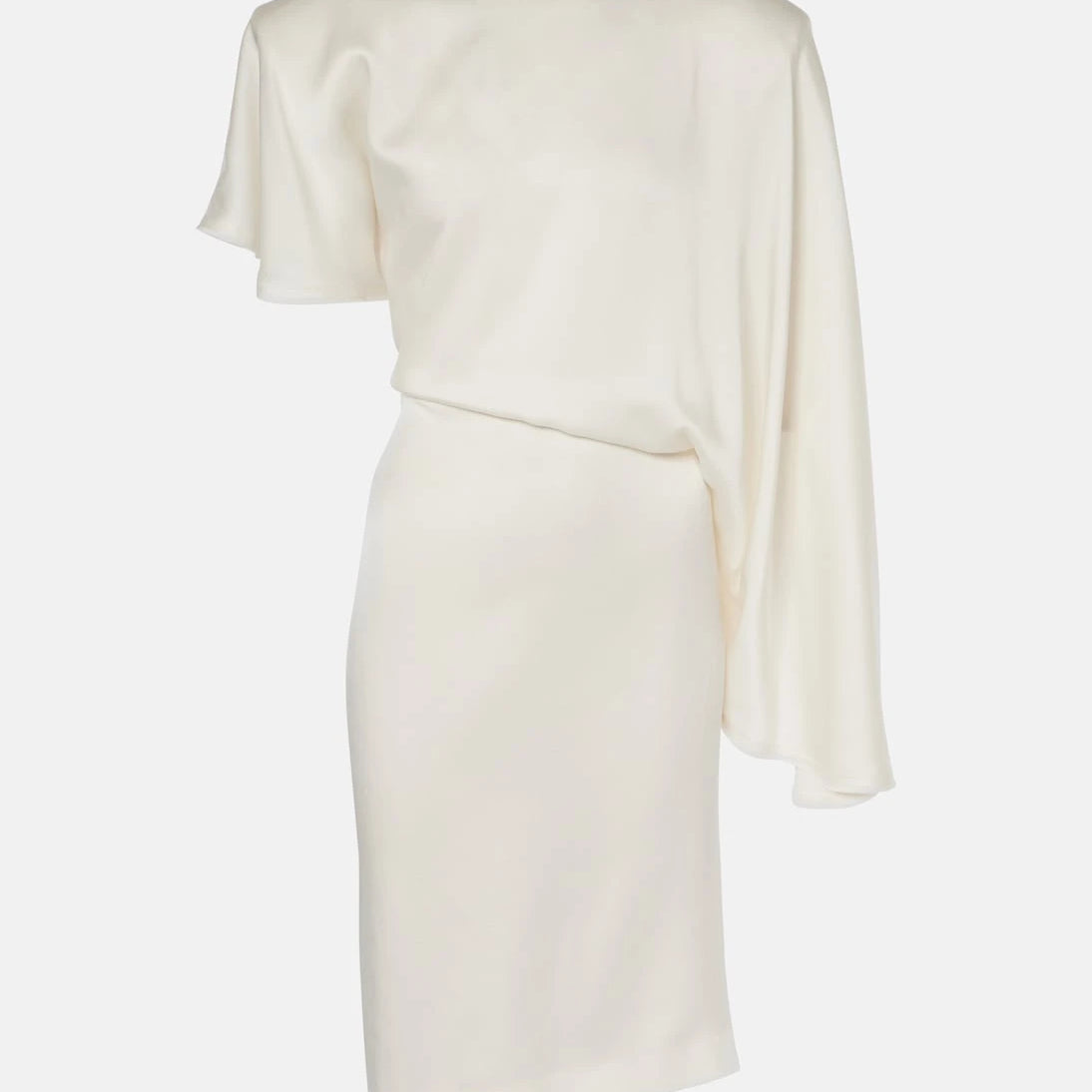 Stella McCartney - Asymmetric crêpe satin midi dress
