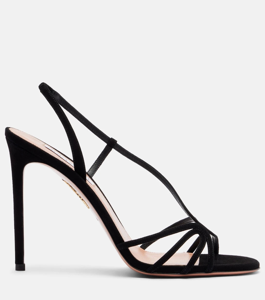 Aquazzura - Talk To Me 105 suede slingback sandals