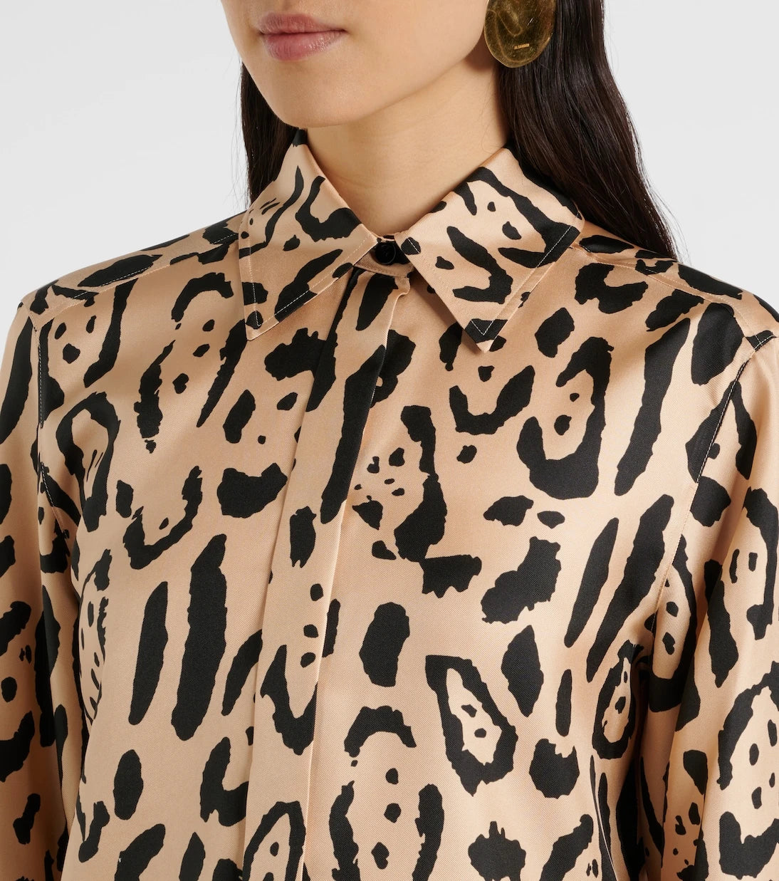 Sportmax - Armony leopard-print silk top