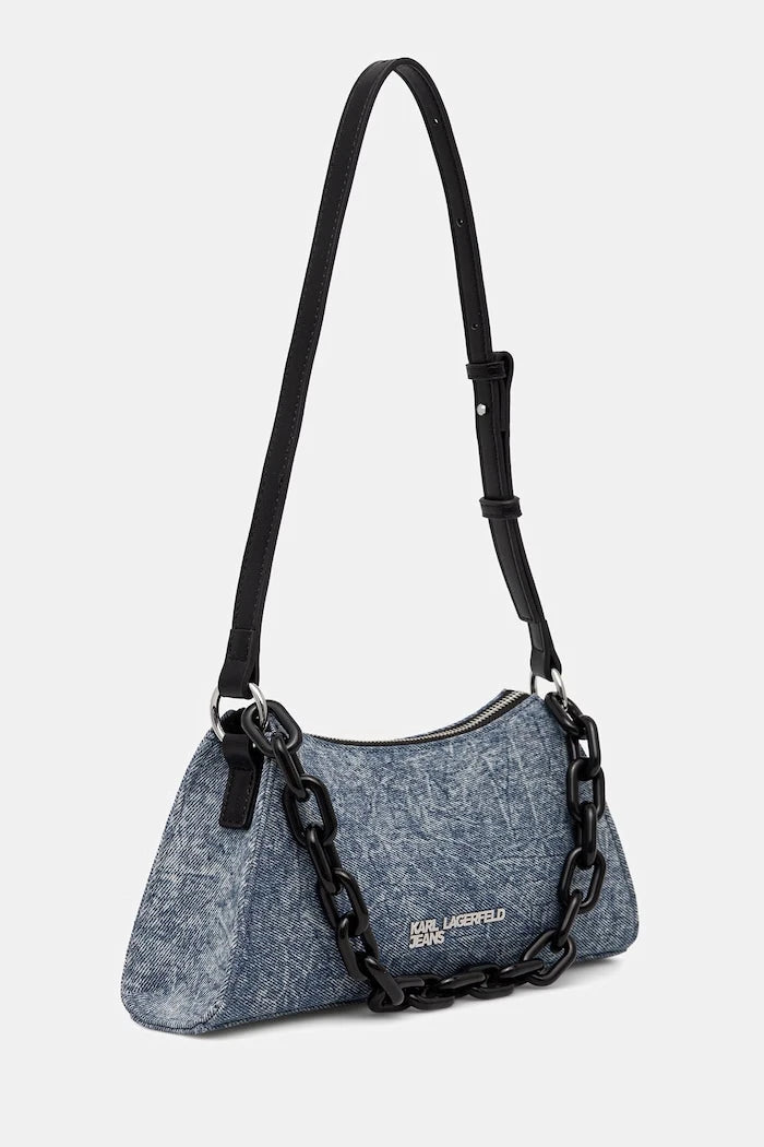 Karl Lagerfeld Jeans kadın denim baget çanta