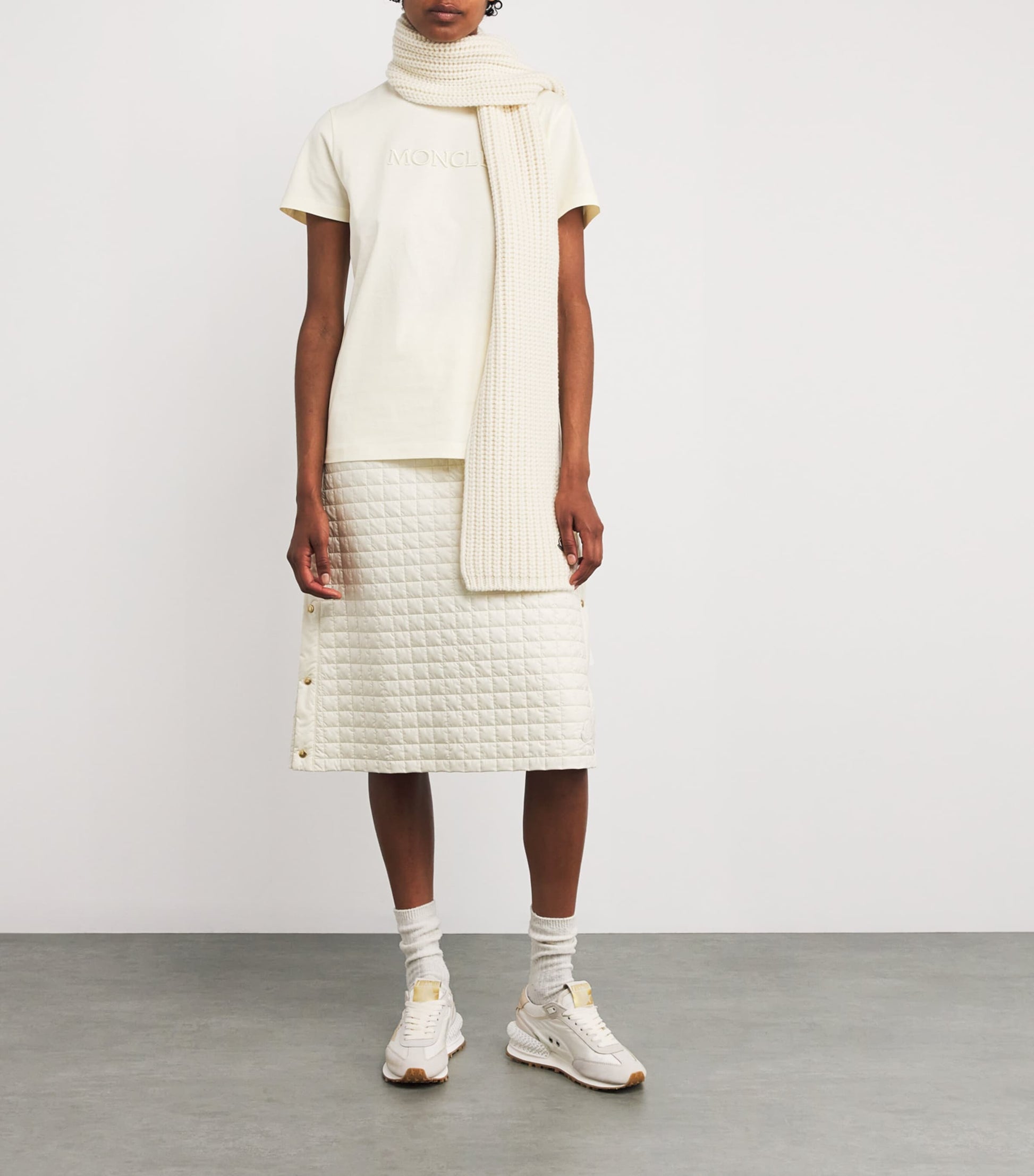 White Cotton Logo T-Shirt