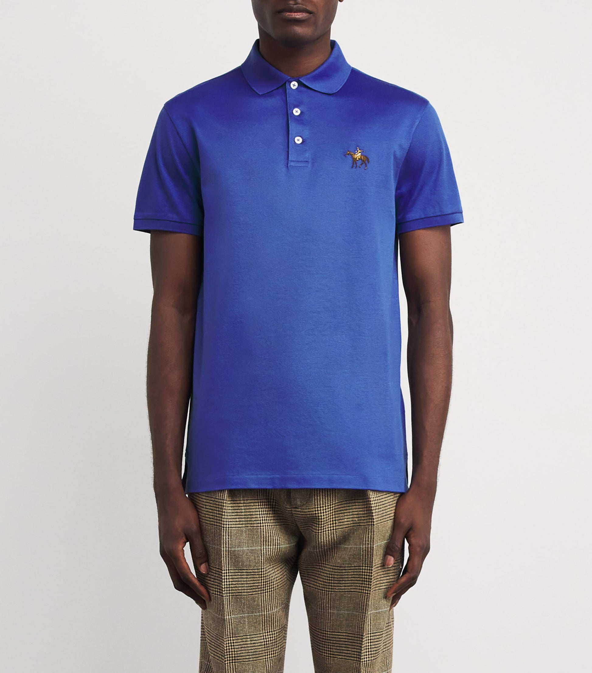 Ralph Lauren Purple Label Cotton Standing Horse Polo Shirt