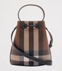 Burberry Brown Mini Check Bucket Bag