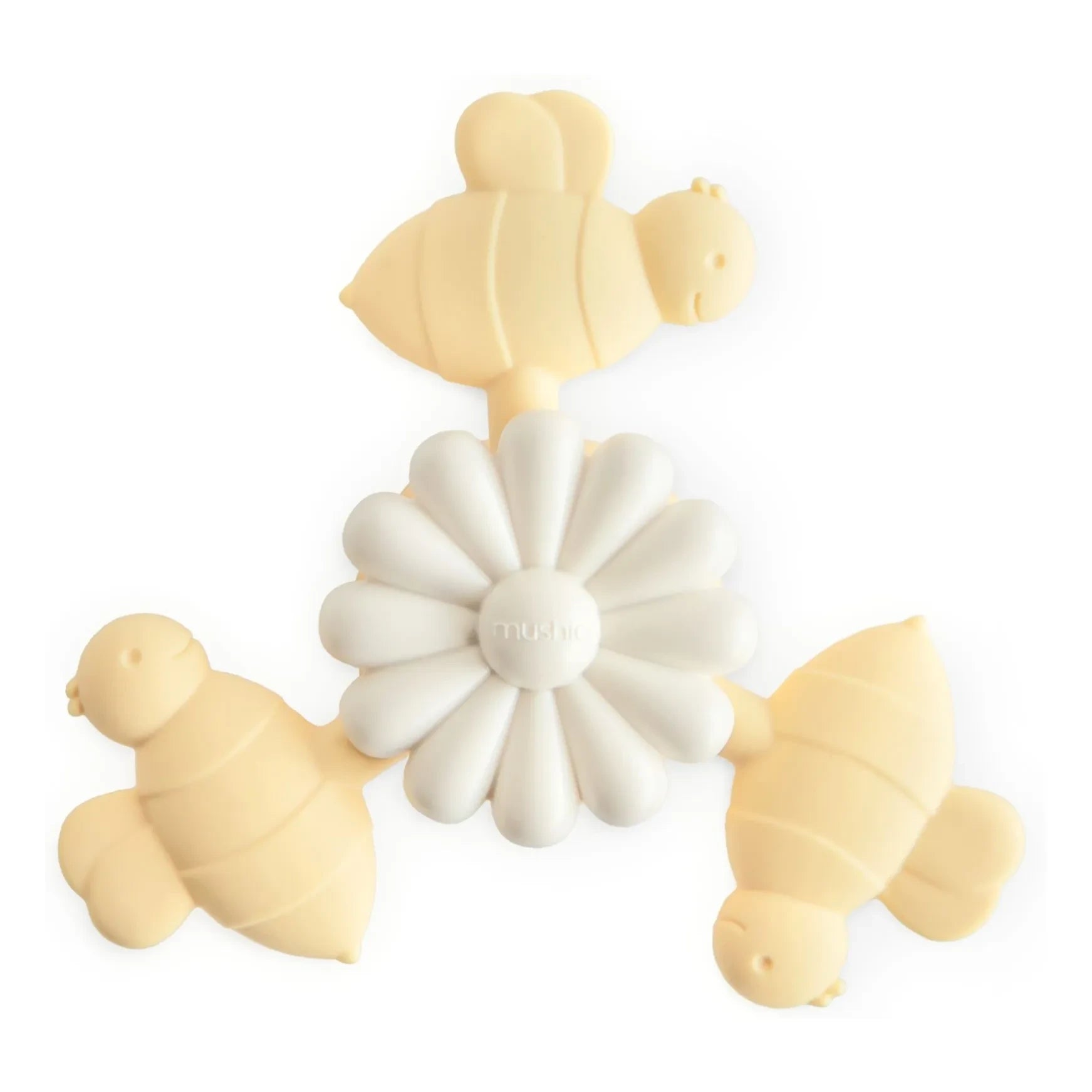 Mushie - Awakening toy with suction cup Bees | Yellow