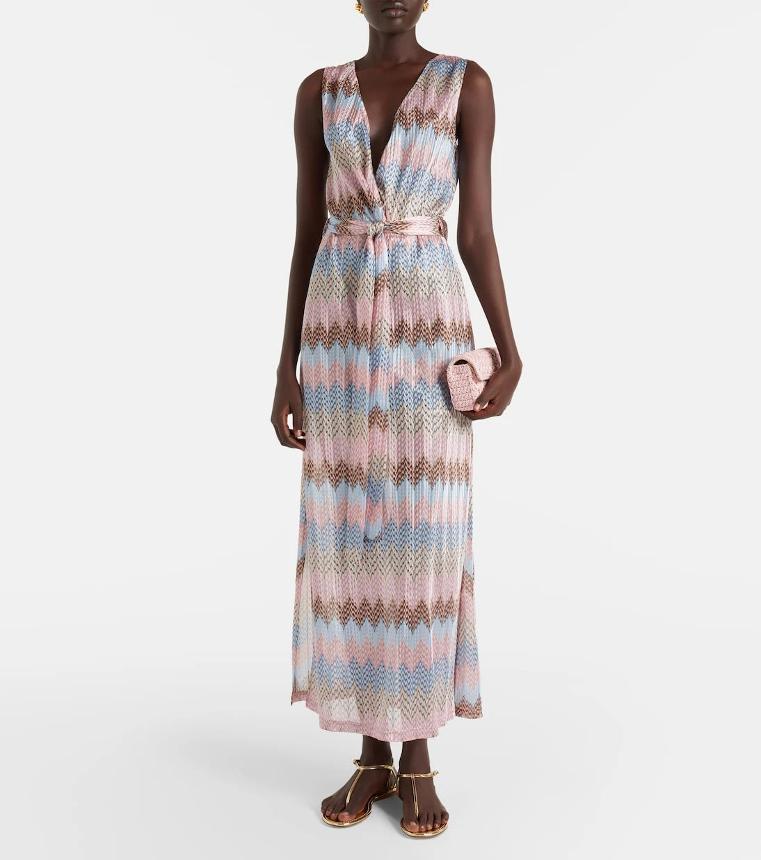 Melissa Odabash - Bria belted knitted maxi dress