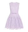 Self-Portrait Purple Lace Belted Mini Dress