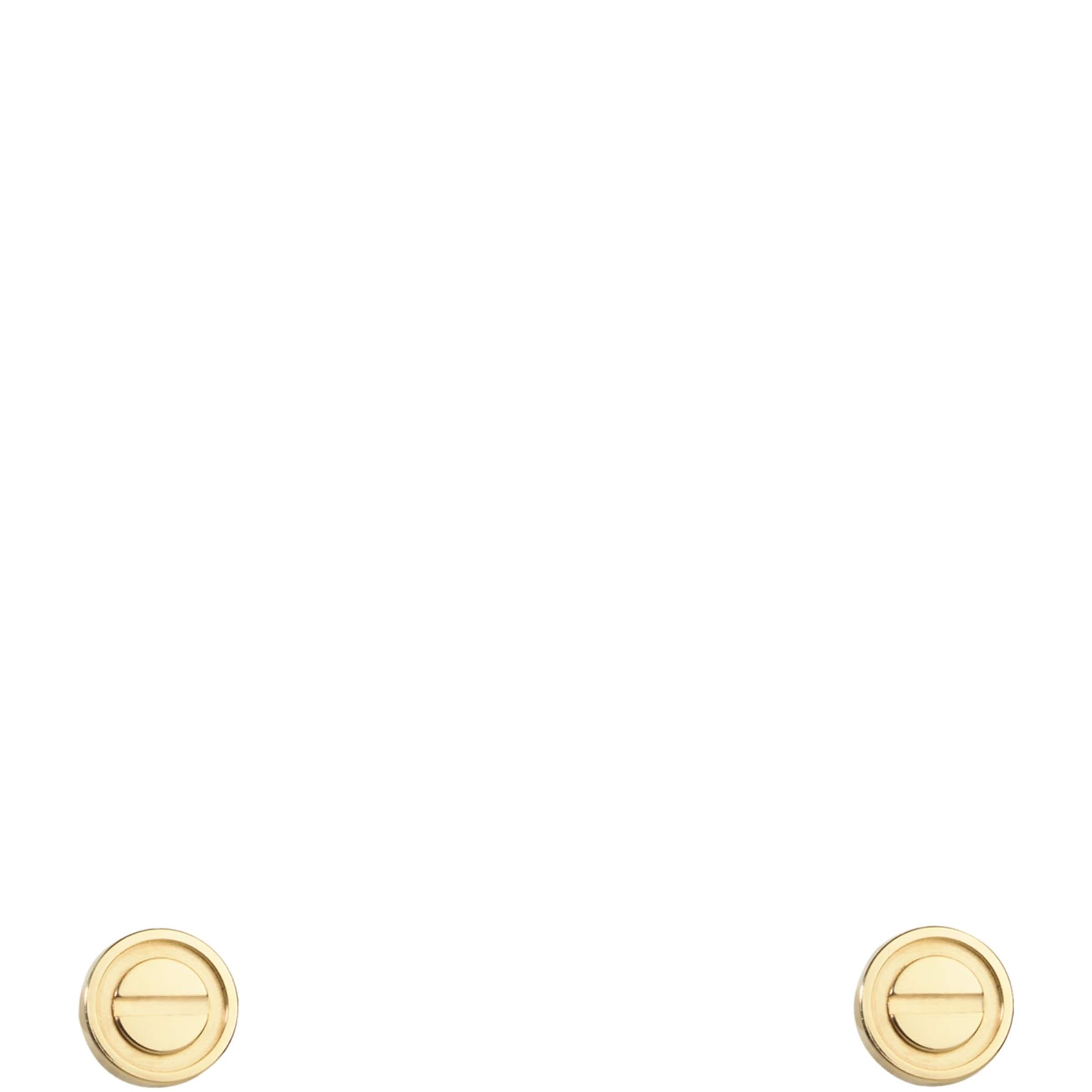 Yellow Gold LOVE Stud Earrings