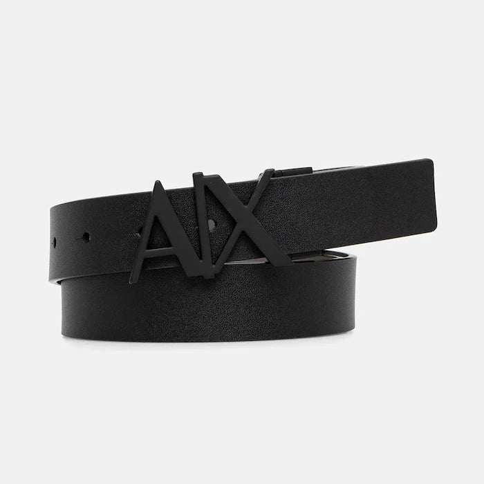 Armani Exchange двустранен колан мъжки от кожа