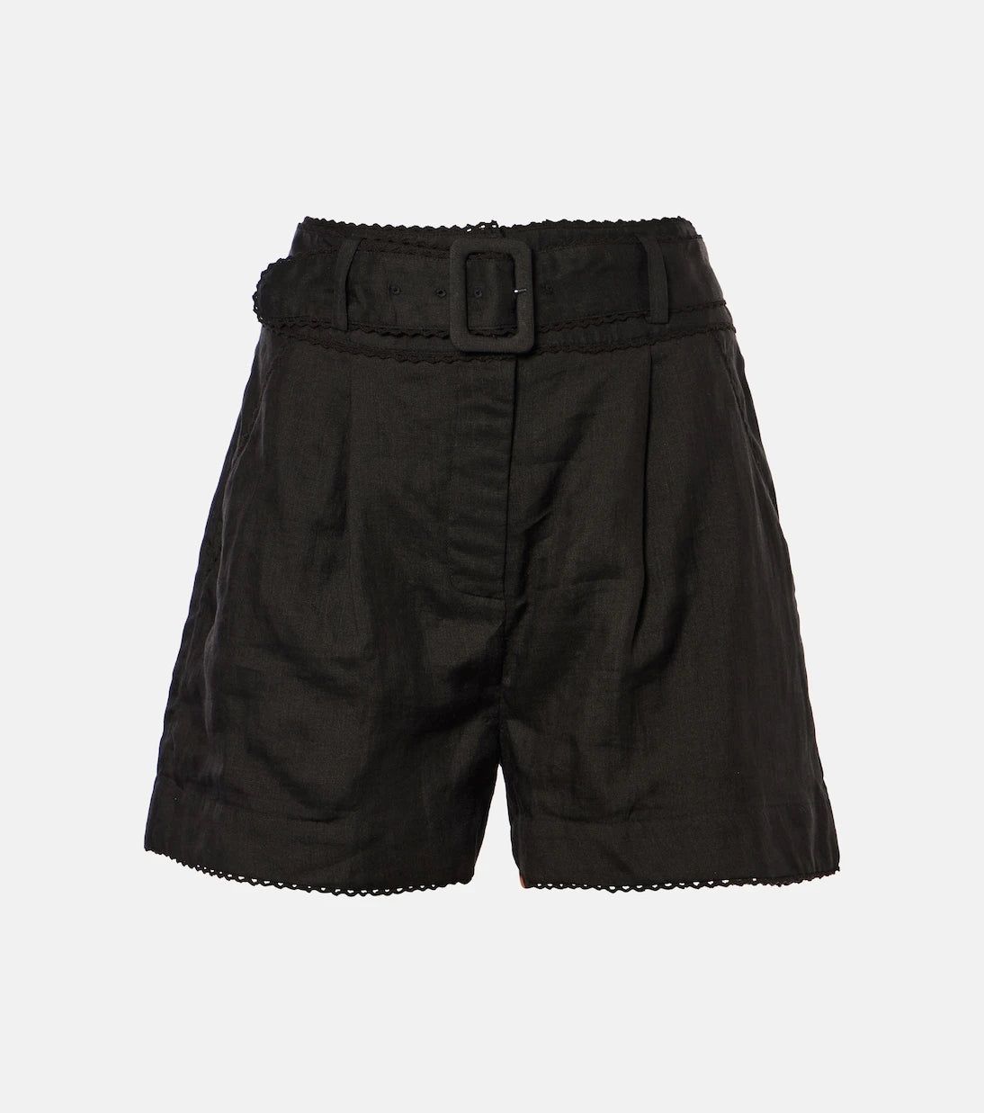 Veronica Beard - Hobbes high-rise ramie shorts