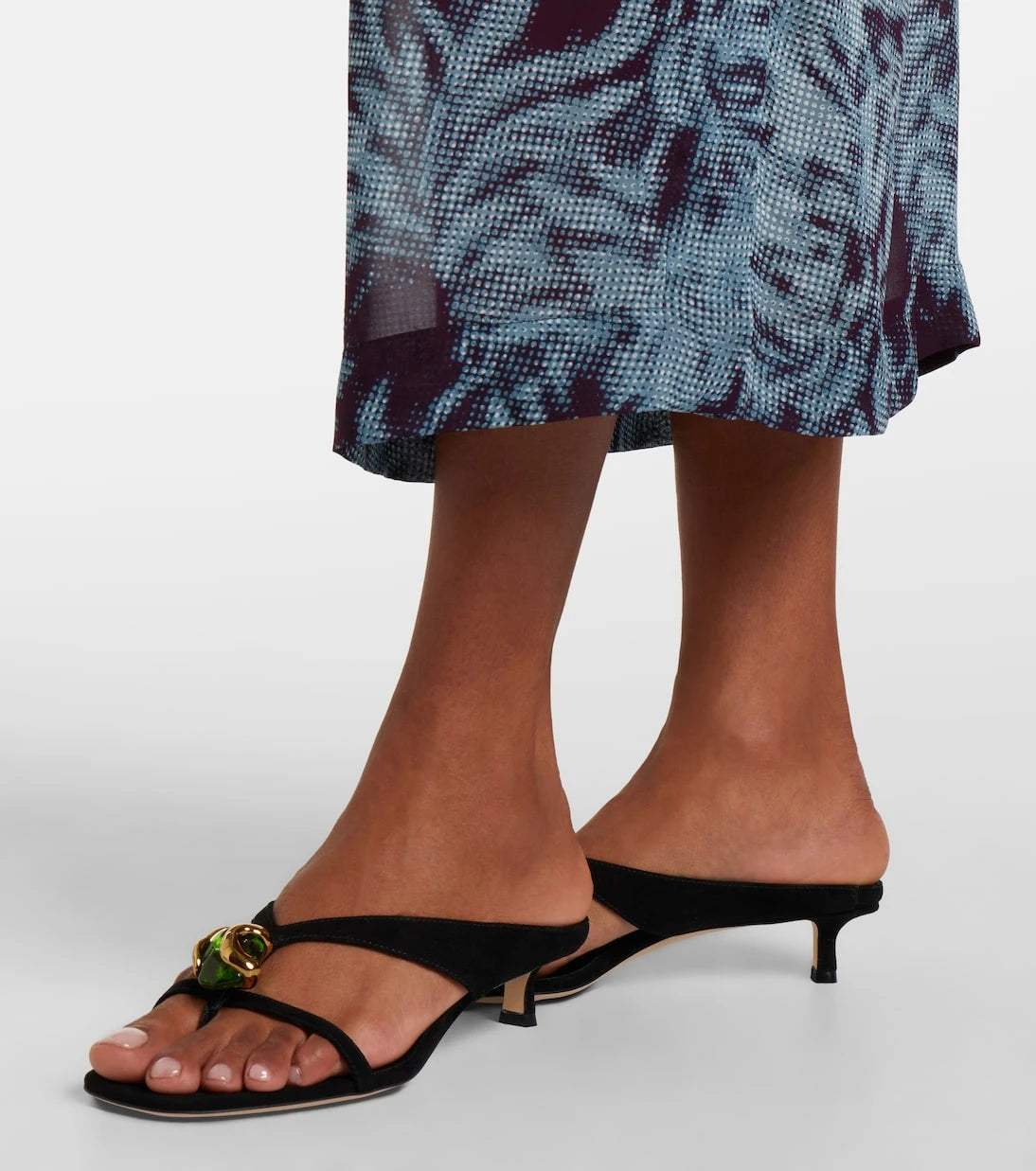 Jimmy Choo - Emeri Stone embellished thong sandals