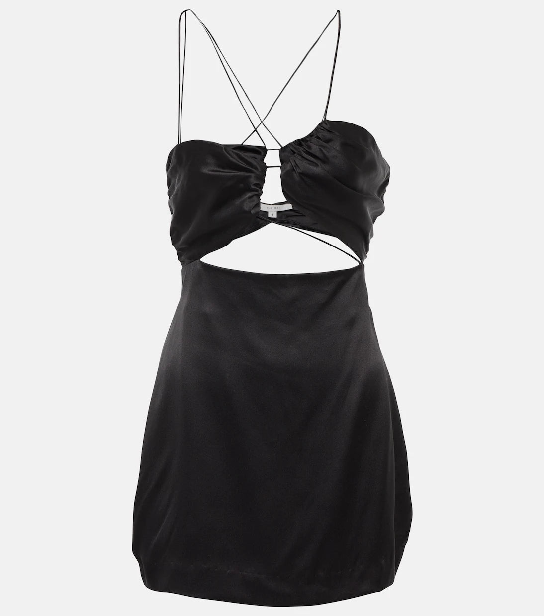 The Sei - Asymmetrical silk satin minidress