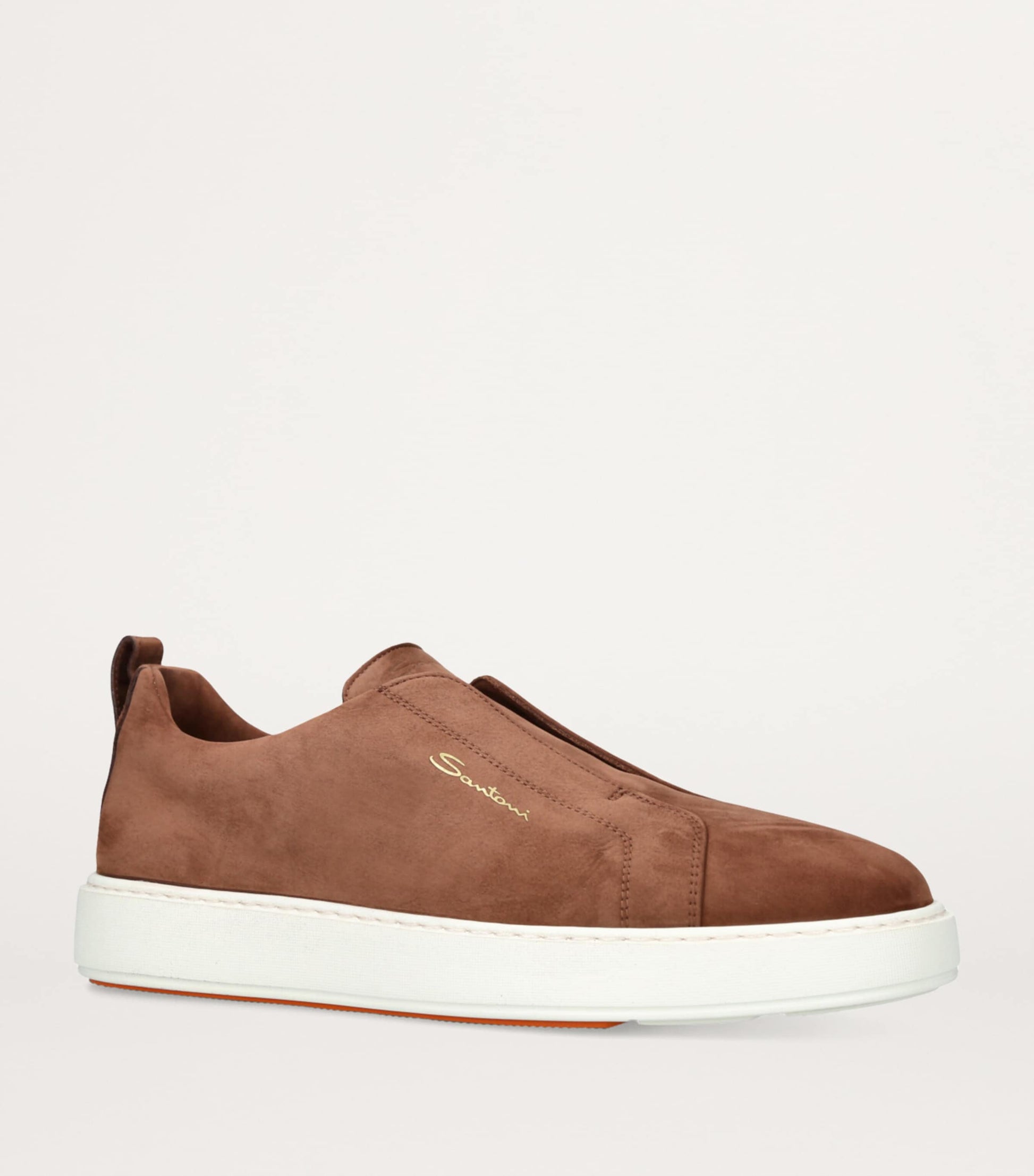 Suede Slip-On Clean Icon Sneakers DARK BROWN